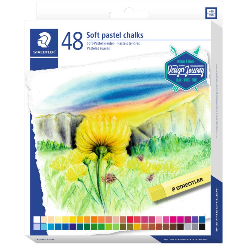 STAEDTLER pastel tendre Design Journey, estompable, 12 couleurs, 12 pièces
